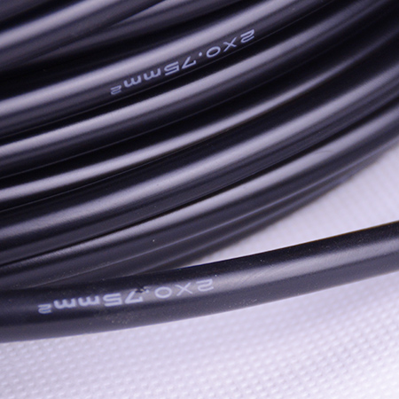 0.75平方2芯硅膠+PVC電線