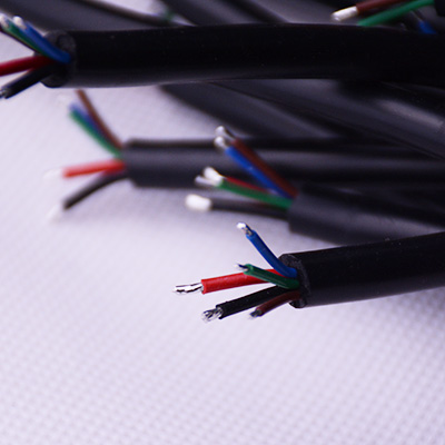 5芯硅膠+硅膠浸錫電子線束