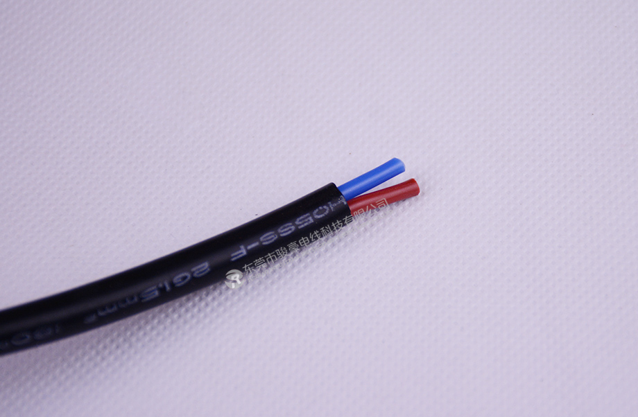 VDE 1.5平方玄色2芯歐規(guī)高溫硅膠電纜線