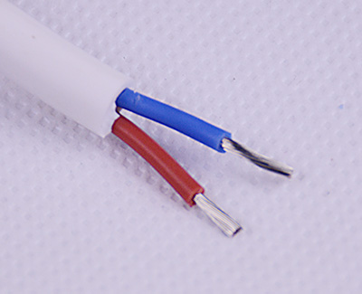 耐高溫白色二插電源線