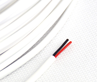 2C*24awg白色2芯紅黑硅膠線