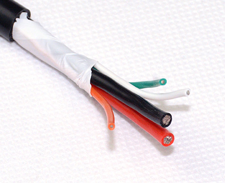 耐油抗高溫內(nèi)鐵氟龍外硅膠護套線